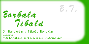 borbala tibold business card